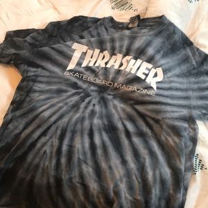 Thrasher tie dye t shirt